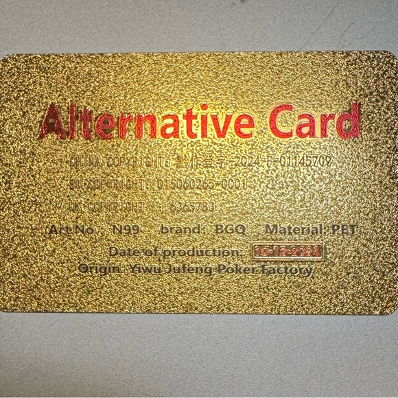 ♥️♣️♦️♠️ LET’S PLAY❗️ GOLD FOIL WATERPROOF PLAYING CARDS❗️♠️♦️♣️♥️ - Picture 6 of 9